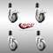 Service Caster 4 Inch 316SS Thermoplastic Rubber Swivel 1-1/2 Inch Stem Caster Lock Brake, 2PK SCC-SS316TTLEX20S414-TPRB-2-S-2-112 - alternate 3